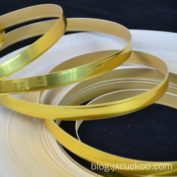 Gold colour PVC edge banding tape